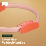 POPSUGAR Pilates Ring (15" Rose Pink/Berry, 1 lb), Dual-Grip Magic Circle Fitness Ring for Added Resistance, Tone, Sculpt & Strengthen Muscles, Pilates Ring Circle for Stretching & Home Gym Exercise - Image 5
