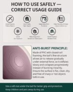 Trideer Exercise Ball Yoga Ball,Office Seating & Balance Ball Chair, Stability Ball for Pilates, Physical Therapy,Core Training & Balance Improvement & Stretching - Image 3