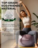 Trideer Exercise Ball Yoga Ball,Office Seating & Balance Ball Chair, Stability Ball for Pilates, Physical Therapy,Core Training & Balance Improvement & Stretching - Image 4
