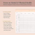 Wellness Tracker Planning Pad - Best Notepad for Improving Mental & Physical Health - Daily/Weekly Log for Fitness, Self-Love, Meals, Sleep, Water, and Reflection (Blush) - Image 3