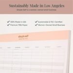 Wellness Tracker Planning Pad - Best Notepad for Improving Mental & Physical Health - Daily/Weekly Log for Fitness, Self-Love, Meals, Sleep, Water, and Reflection (Blush) - Image 7