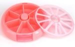INVODA Pill Cases Pill Box Weekly 3 Times 7 Compartments Large Medicine Pill Organizer (Pomelo 1PCS+Bag) - Image 3