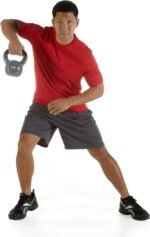 SPRI Kettlebell Weights Deluxe Cast Iron Vinyl Coated Comfort Grip Wide Handle Color Coded Kettlebell Weight Set - Image 3