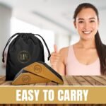 Squat Wedge Blocks (Set of 2) – Non-Slip Slant Boards for Lower Body Workouts, Ankle and Calf Stretching - Yoga Blocks, Designed to Elevate Heels and Squat Support - Includes Carry Bag - Image 8