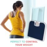 Adamson A21 Analog Scales for Body Weight - Up to 300 LB - New - Anti-Skid Rubber Surface + Large Numbers - Analog Bathroom Scale - Affordable - Durable with 20-Year Assurance - Blue - Image 4