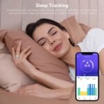 Fitness Tracker Smart Ring, Step Counter for Walking, Heart Rate Blood Oxygen Calorie Sleep Tracker Health Ring, IP68 Waterproof Design, Stainless Steel, 5-7 Days Battery Life - Image 4