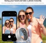 Fitness Tracker Smart Ring, Step Counter for Walking, Heart Rate Blood Oxygen Calorie Sleep Tracker Health Ring, IP68 Waterproof Design, Stainless Steel, 5-7 Days Battery Life - Image 6