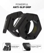 DMoose Fitness Barbell Clips 2 Inch (Pair) - Quick Release Olympic Barbell Clamps & Collars with Anti Slip TPR Grip for Secure Weightlifting and Powerlifting - Weight Clips for Bars at Home or Gym - Image 3