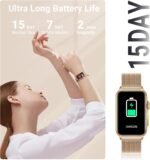 FITVII Nexa Fitness Tracker Answer/Make Calls, Smart Watch with Blood Pressure, Blood Oxygen, 24/7 Heart Rate Monitor, 120+ Sport Mode Activity Tracker with Step Counter, Sleep Tracker for Women Men - Image 6