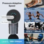 arboleaf Massage Gun Deep Tissue, Full-Metal Electric Portable Hand Held Massager Gun for Back, Body Sore Muscles, Pain Relief, Gifts, Office, Home, Athletes - Image 3