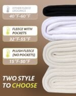 CAMPSNAIL Fleece Lined Leggings Women - Thick Soft High Waisted Black Tummy Control Thermal Warm Velvet Pants for Cold Winter - Image 4