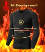 5 or 4 Pack Men's Thermal Compression Shirt Fleece Lined Long Sleeve Athletic Base Layer Cold Weather Gear Workout Top - Image 4