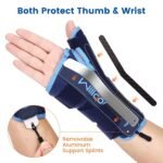Night Wrist Brace and Thumb Spica Splint Stabilizer-Breathable Lightweight-Support for De Quervains Tenosynovitis, Arthritis (Left Hand-M,6.75-9.5 inch) - Image 3