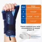 Night Wrist Brace and Thumb Spica Splint Stabilizer-Breathable Lightweight-Support for De Quervains Tenosynovitis, Arthritis (Left Hand-M,6.75-9.5 inch) - Image 6