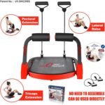 Ab Machine Ab Workout Equipment Sit Up Machine & Exercise Equipment Ab Crunch Machine for Stomach Workout Ab Core Trainer Abdominal Machine for Home Gym with Resistance Bands - Image 3