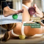 HELDSON® 3 Spiky Massage Balls Set [Soft, Medium, Firm] - Foot Roller Massager Spikes - Spike Trigger Point Ball for Back Pain Relief & Feet - Plantar Fasciitis Deep Tissue Therapy - Spikey Pressure - Image 6
