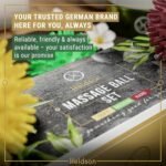 HELDSON® 3 Spiky Massage Balls Set [Soft, Medium, Firm] - Foot Roller Massager Spikes - Spike Trigger Point Ball for Back Pain Relief & Feet - Plantar Fasciitis Deep Tissue Therapy - Spikey Pressure - Image 8