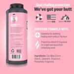 Anti Monkey Butt Body Powder for Women, Talc-Free Sweat & Chafing Relief with Calamine, Hypoallergenic Formula, 8 oz - Image 5