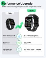 WMK Smart Watches for Men Women, Alexa Built-in,1.83" Display Smartwatch Compatible iPhone/Android (Answer/Make Call), 3ATM Waterproof Fitness Tracker with Heart Rate/SpO2/Sleep Monitor,120+ Sport - Image 4