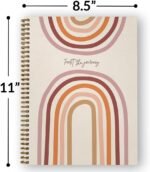 Softcover Trust The Journey 8.5" x 11" Motivational Spiral Health Journal/Notebook, 120 Daily Wellness Tracker Pages, Durable Gloss Laminated Cover, Gold Wire-o Spiral. Made in the USA - Image 4