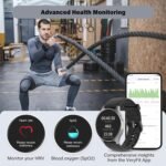 Smart Watch for Women Men, Built-in Alexa, GPS, HRV, VO2 Max, Blood Oxygen, Sleep & Stress Monitor, Compass, Altimeter, 1.32" AMOLED, Fitness & Women’s Health, iPhone Compatible - Image 3