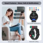 Smart Watch for Women Men, Built-in Alexa, GPS, HRV, VO2 Max, Blood Oxygen, Sleep & Stress Monitor, Compass, Altimeter, 1.32" AMOLED, Fitness & Women’s Health, iPhone Compatible - Image 7