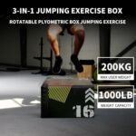 Plyometric Jump Box, 3 in 1 Soft Plyo Box Plyo Jumping Exercise Box for Home Gym - Image 5