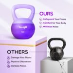 Yes4All Soft Kettlebell, PVC Kettlebells Exercise Weights & Color-Coded Strength Training Kettlebells with 4 Options (5,10,15,20lb), Gentle Hand Weights for Women at Home - Image 7