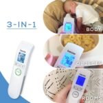 Beurer Bluetooth Non-Contact Thermometer, Forehead, Object, Room Temperature, High Accuracy, XL Blue Illuminated Display, 60 Memory Spaces, White,1 Count (Pack of 1),FT95 - Image 4