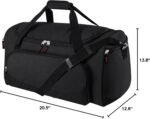 Gym Bag for Men - 55L Black Durable Large Duffle Bag for Travel, Workout, Fitness & Sport - Image 5