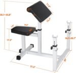 ANT MARCH Preacher Curl Weight Bench Seated Arm Isolated Barbell Dumbbell Biceps Station Home Gym Max load 450lLBS - Image 3