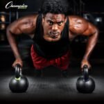 Champion Sports Rhino Fitness Iron Kettlebells - Full Body Powder Coated - Textured for Improved Grip - Color Coded Handles - Image 7