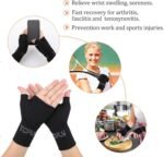Thumb and Wrist Support for Joint Pain, Tendonitis, Sprain, Hand Instability, Compression Wrist Sleeves with Thumb Support - Image 5