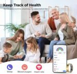 BENIO Gen 2 Smart Ring for Women & Men, Heart Rate,Fitness Tracker with Sleep，Step/Sleep/Blood Oxygen/Heart Rate Tracker, 5ATM Waterproof for iOS and Android,No Subscription, Xmas Gifts,Gold 10 - Image 4