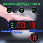 Portable Gym Timer for Home Gym Interval Timer for Workout with Time Progress Bar/Rounds, Workout Clock for Boxing HIIT Tabata Emom Fitness Rechargeable Battery Powered… - Image 3