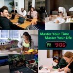 Portable Gym Timer for Home Gym Interval Timer for Workout with Time Progress Bar/Rounds, Workout Clock for Boxing HIIT Tabata Emom Fitness Rechargeable Battery Powered… - Image 4