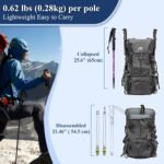 TheFitLife Nordic Walking Trekking Poles - 2 Sticks with Anti-Shock and Quick Lock System, Telescopic, Collapsible, Ultralight for Hiking, Camping, Mountaining, Backpacking, Walking, Trekking - Image 5