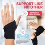 Dr. Arthritis Essentials Wrist Support, Wrist Wraps, Carpal Tunnel Wrist Brace for Night Support, Hand Brace & Wrist Guard for Left & Right Hand (Black 2 Pack) - Image 4