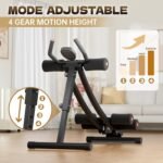 Abdominal Trainers, Adjustable AB Machine at Home or Gym for Core Strength Training, Ab Cruncher Foldable Fitness Gear for Men and Women Exercise &Workout - Image 4