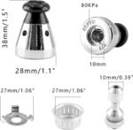 2PCS Universal Pressure Cooker Relief Jigger Valve with Exhaust Rod, Safe and Anti-blocking, Regulator Weight Pressure Control 80KPA - Image 5