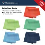 Sammons Preston 5pk Resistance Bands for Working Out, Non-Latex Exercise Bands, Resistance Bands for Physical Therapy, Improve Strength & Flexibility, Stretch & Tone Major Muscles - Image 11