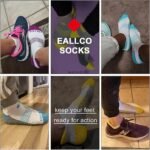 eallco Womens Ankle Socks 6 Pairs Running Athletic Cushioned Sole Socks With Tab - Image 6