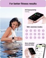 Tensky Smart Watch for Women Android & iPhone, Alexa Built-in, 1.8" Touch Screen Fitness Tracker with Answer/Make Calls, 3ATM Waterproof Heart Rate/Sleep/SpO2 Monitor, Pedometer, 100+ Sport Modes - Image 6