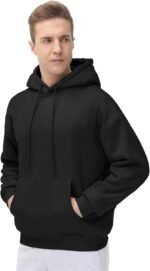 THE GYM PEOPLE Men's Fleece Pullover Hoodie Loose Fit Ultra Soft Hooded Sweatshirt With Pockets - Image 4