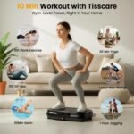 Vibration Plate Exercise Machine: TISSCARE Vibrating Plates for Weight Loss and Lymphatic Drainage, 400lbs Shake Plate Whole Body Workout Platform for Home Fitness Fat Burner Gifts - Image 3