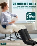 Professional Air Compression Leg and Foot Massager with Heat - Christmas & Birthday Gifts for Men & Women, Improved Circulation & Pain Relief, Ideal for Parents on Mother's Day & Father's Day - Image 3