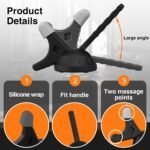 Psoas Release Tool-Hip Hook Psoas Muscle Release Tool Fully Adjustable for Iliacus,Waist Pain Sciatica,Back&Posture Relief,Hip Flexor Release Tool and Trigger Point Massage Tool (Black) - Image 6