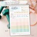 Food Journal for Women & Men – Daily Weight Loss Tracker, Fitness & Nutrition Planner, Diet Log Book for Tracking Meals, Calories, Workouts & Wellness Goals, 50 Double-Sided Pages, 5.5 x 8.5 - Image 3