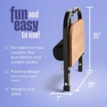 BootySprout Hip Thrust Machine for High Resistance Glute Training - Home Gym Workout - Comes with 45, 90, and 135 Lbs of Resistance - Image 5