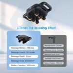 6 Head Massage Gun - Deep Tissue Massage Gun with 50 Adjustable Intensities & 9 Modes, Electric Percussion Massage Tool for Back, Leg, Muscle Pain Relief, Ideal Gifts for Friends and Parents - Image 7